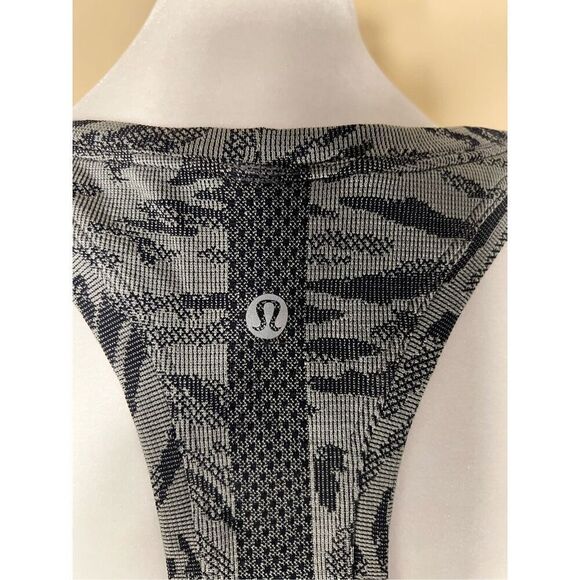 Lululemon Swiftly Tech Racerback Tank Top 2.0 Primal Clash Black Gull Gray 12 - Picture 6 of 7